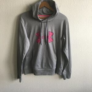 Under Armour Women's Big Logo  Fleece Lightweight Hoodie Size L
